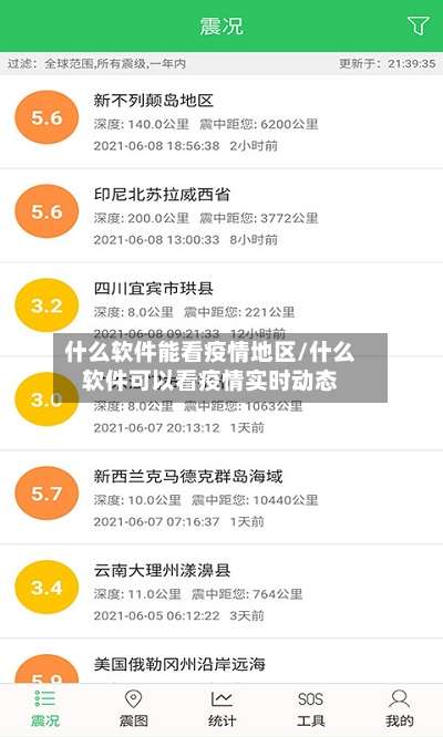 什么软件能看疫情地区/什么软件可以看疫情实时动态-第1张图片